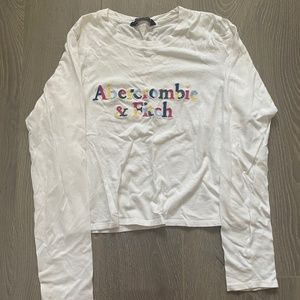 Abercrombie & Fitch logo Long Sleeve Tee